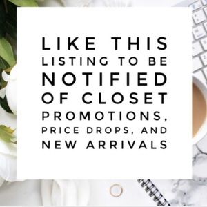 Like my closet get notified for new items & sales